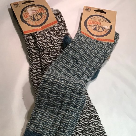 2 Pr Wigwam She-Boy-Gan Women's Ryn Knee Socks - Picture 5 of 5